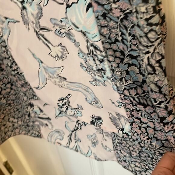 BCBG MaxAzria VickyDusty RosePinkFloralPink SleevlessBlouseTank XXSmall EUC - Picture 5 of 8